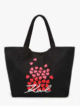 Sac Port� �paule K Signature Coton Karl lagerfeld Noir k signature A3W50111
