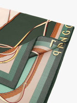 Longchamp Soie gots Foulard Groen-vue-porte