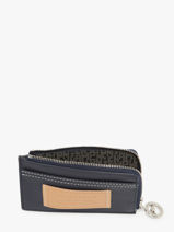 Longchamp Le pliage xtra animation ecuss Porte billets/cartes Bleu-vue-porte
