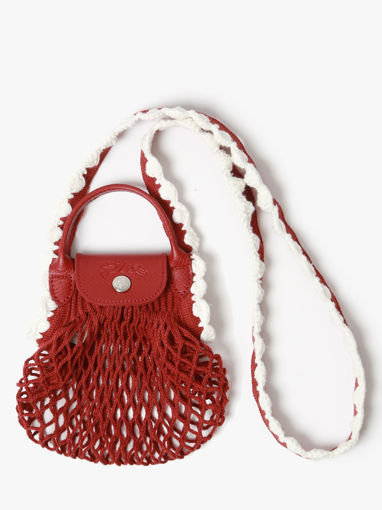 Longchamp Le pliage filet crochet Cross body tas Bruin
