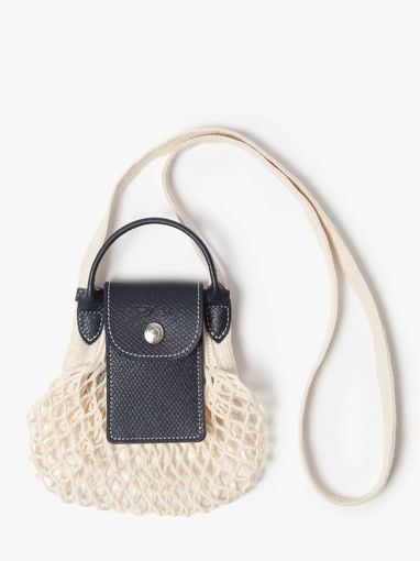 Longchamp Le pliage filet poche Cross body tas Beige