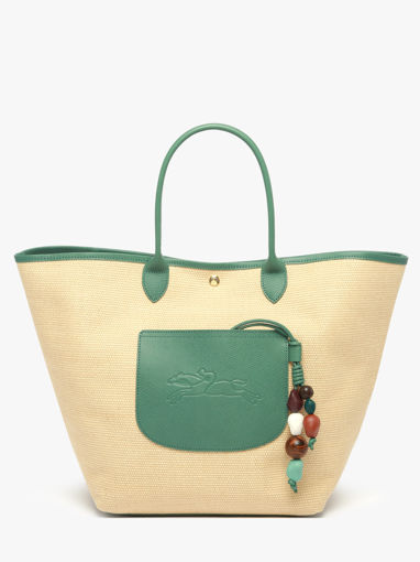 Longchamp Le panier pliage perles Besace Vert