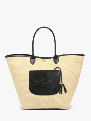 Longchamp New le panier pliage Schoudertas Zwart