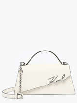 Sac Bandoulire K Signature Cuir Karl lagerfeld Beige k signature A1W30458