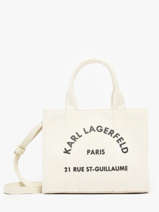 Cross Body Tas Rsg Katoen Karl lagerfeld Wit rsg A1W50118