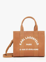 Sac Bandouli�re Rsg Coton Karl lagerfeld Marron rsg A1W50118