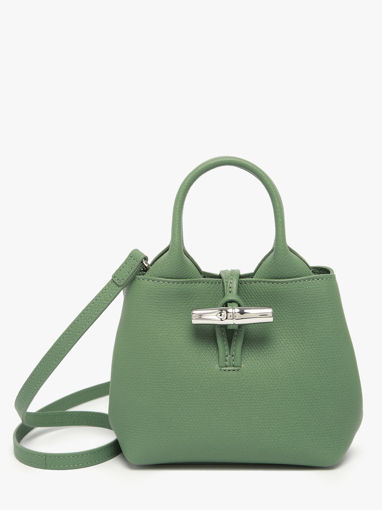 Longchamp Le roseau Sac port travers Vert