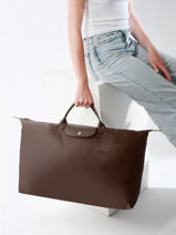 Longchamp Le pliage green Sac de voyage Marron-vue-porte