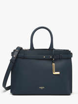 Sac Port� Main Faubourg Cuir Lancel Bleu faubourg A13528