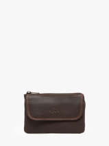 Porte-monnaie Cuir Katana Marron marina 753120