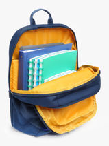 Sac  Dos 2 Compartiments Stones and bones Bleu boys B-vue-porte