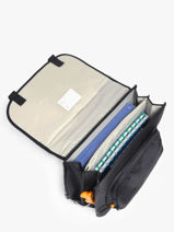 Cartable Cedar 2 Compartiments Stones and bones Noir boys B-vue-porte