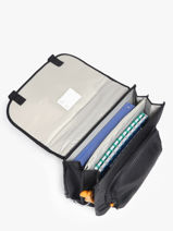 Cartable Cedar 2 Compartiments Stones and bones Noir boys B-vue-porte
