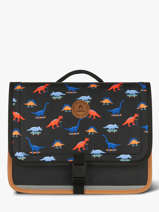 Cartable 2 Compartiments Cabaia Noir school M
