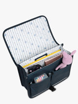 Boekentas 2 Compartimenten Cabaia Blauw school M-vue-porte