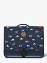 Boekentas 2 Compartimenten Cabaia Blauw school S