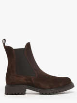 Chelsea Boots Uit Leder Tamaris Bruin accessoires 41