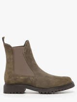 Chelsea Boots En Cuir Tamaris Vert accessoires 41