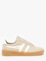 Sneakers Grandslam En Cuir Gola Beige women CLA589