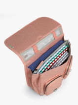 Cartable  Roulettes 2 Compartiments Cameleon Rose vintage color CR38-vue-porte