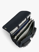Boekentas Op Wieltjes 3 Compartimenten Cameleon Blauw vintage urban CR41-vue-porte