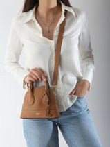 Cross Body Tas Belleville Leder Lancel Bruin belleville A13735-vue-porte