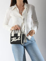 Sac Bandoulire K Skuare Polyurethane Karl lagerfeld Noir k skuare A3W30028-vue-porte