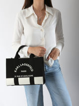 Sac  Main Rsg Coton Karl lagerfeld Noir rsg A3W50025-vue-porte