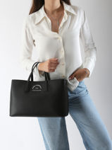 Sac  Main Rsg Polyurethane Karl lagerfeld Noir rsg A3W30315-vue-porte
