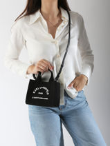 Cross Body Tas Rsg Katoen Karl lagerfeld Zwart rsg A1W50118-vue-porte