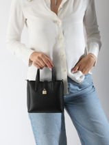 Sac  Main K Autograph Cuir Karl lagerfeld Noir k autograph A3W30151-vue-porte