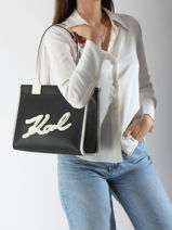 Sac Port paule K Skuare Polyurethane Karl lagerfeld Noir k skuare A1W30042-vue-porte