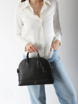 Sac  Main Belleville Cuir Lancel Rouge belleville A13736-vue-porte