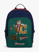 Sac  Dos 2 Compartiments Caramel et cie Vert fier GA
