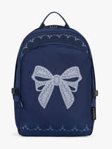 Sac  Dos 2 Compartiments Caramel et cie Bleu boheme FI