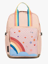 Sac  Dos 1 Compartiment Caramel et cie Rose boheme FI