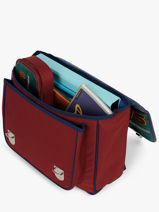 Cartable 2 Compartiments Caramel et cie Vert fier GA-vue-porte