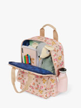 Sac  Dos 1 Compartiment Caramel et cie Rose boheme FI-vue-porte