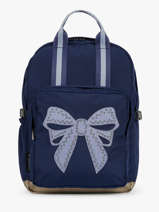 Sac  Dos 1 Compartiment Caramel et cie Bleu boheme FI