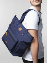 Sac Port paule A4 Adventurer Polyester Recycl Cabaia Bleu adventurer TOTEBAGM-vue-porte