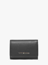 Portefeuille Tommy hilfiger Noir th logotape AW17477