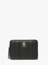 Portefeuille Tommy hilfiger Noir th feminine  AW17476