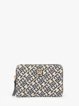 Portefeuille Tommy hilfiger Blauw th jacquard AW17479