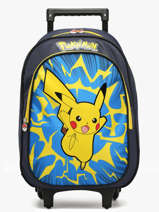 Sac A Dos  Roulettes 1 Compartiment Pokemon Bleu pikachu eclair 25IK204R