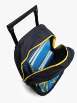 Sac A Dos  Roulettes 1 Compartiment Pokemon Bleu pikachu eclair 25IK204R-vue-porte