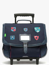 Cartable  Roulettes 2 Compartiments Tann's Bleu les fantaisies g 42143