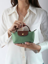 Longchamp Le pliage original Pochette Vert-vue-porte
