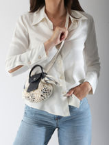 Longchamp Le pliage filet poche Cross body tas Beige-vue-porte