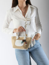 Longchamp Le panier pliage perles Cross body tas Wit-vue-porte