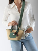 Longchamp Le panier pliage perles Cross body tas Groen-vue-porte